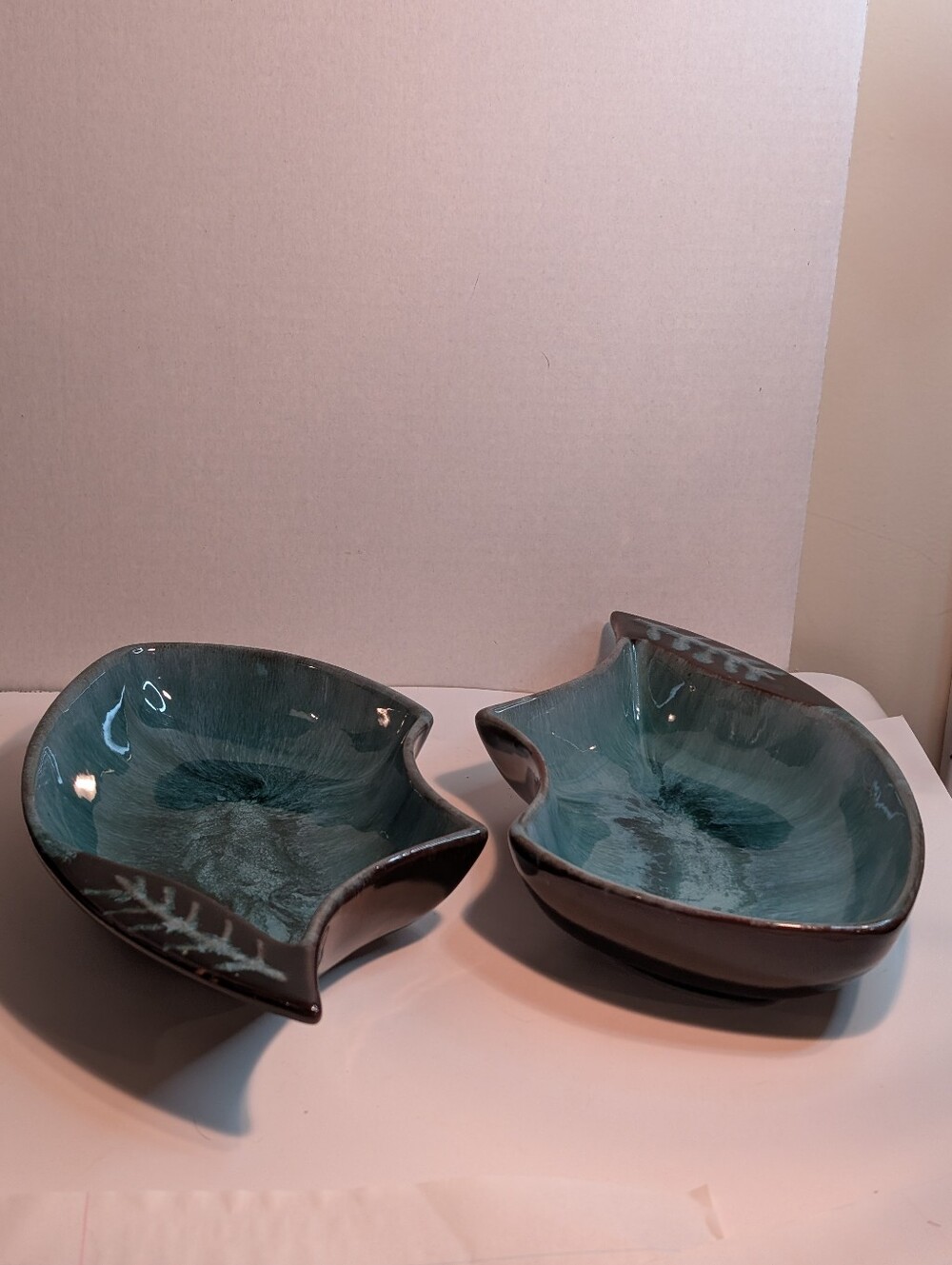 2 Vintage ByBlue Mountain Canada Pottery Nut Candy Trinket Bowl Dish Decorative